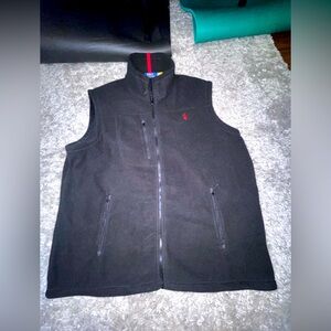 Polo Ralph Lauren Performance Vest Mens XXL Black Fleece Full Zip